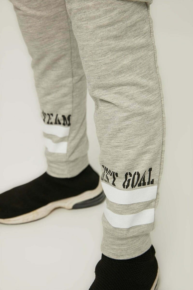 Kids Slogan Cuffed Sweatpants - Trousers & Sweatpants 99