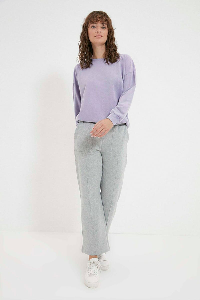 Pocket Wide Leg Knitted Sweatpant - Sweatpants 20
