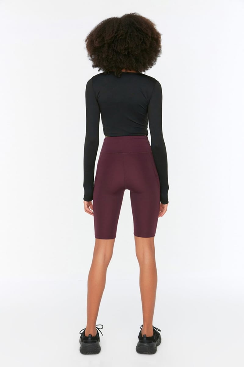 Slimming High Waist Crop Sport Biker Leggings Slimming High Waist Crop Sport Biker Leggings - Tights & Leggings 24