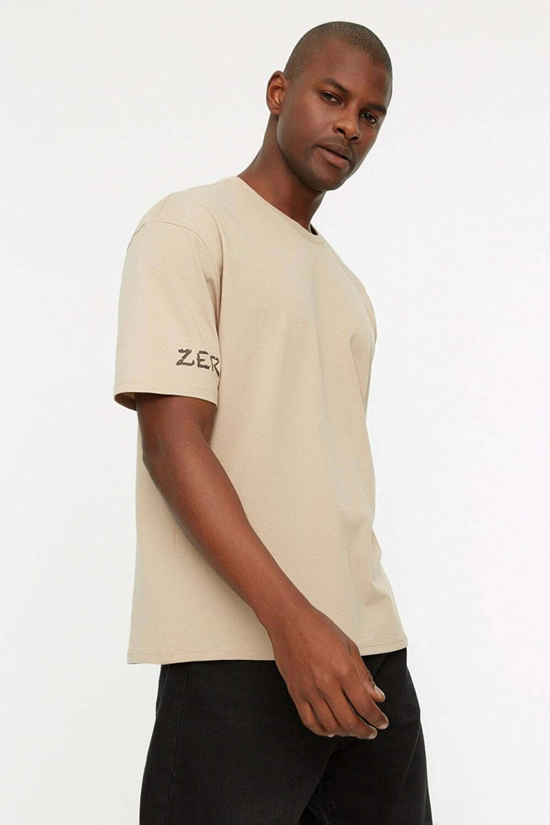 Natural Essential Crew Neck Short Sleeve Men's T-Shirt - Short Sleeve T-Shirt 21