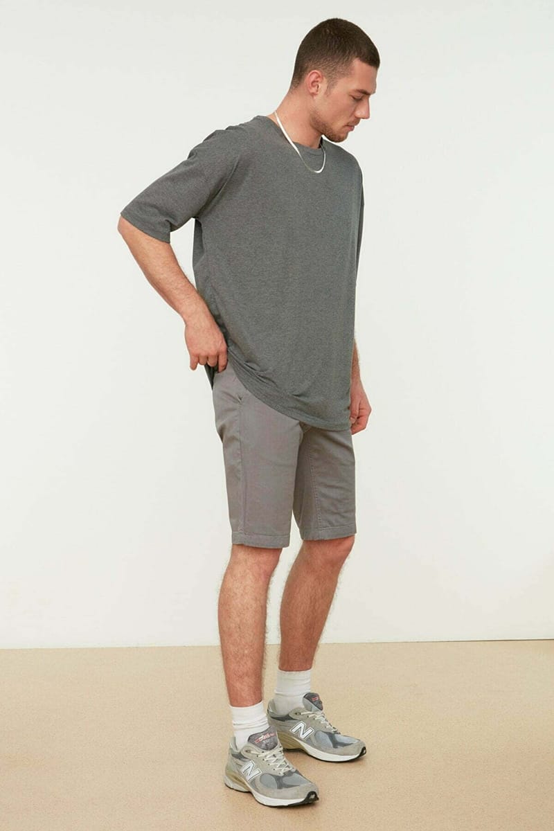 Back Printed Oversize Crew Neck Men's T-Shirt Trendyol - Men's Short Sleeve T-Shirt 49