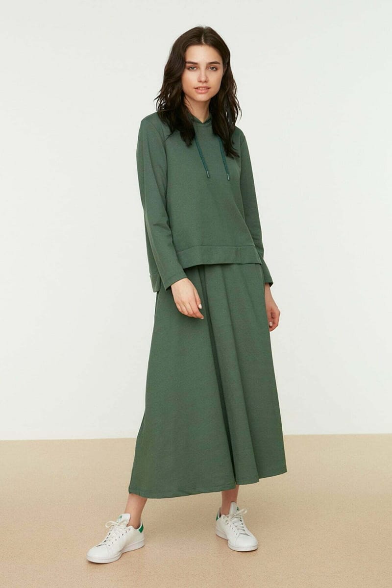 Women's Knitted Top & Skirt Set - Skirts Sets 44