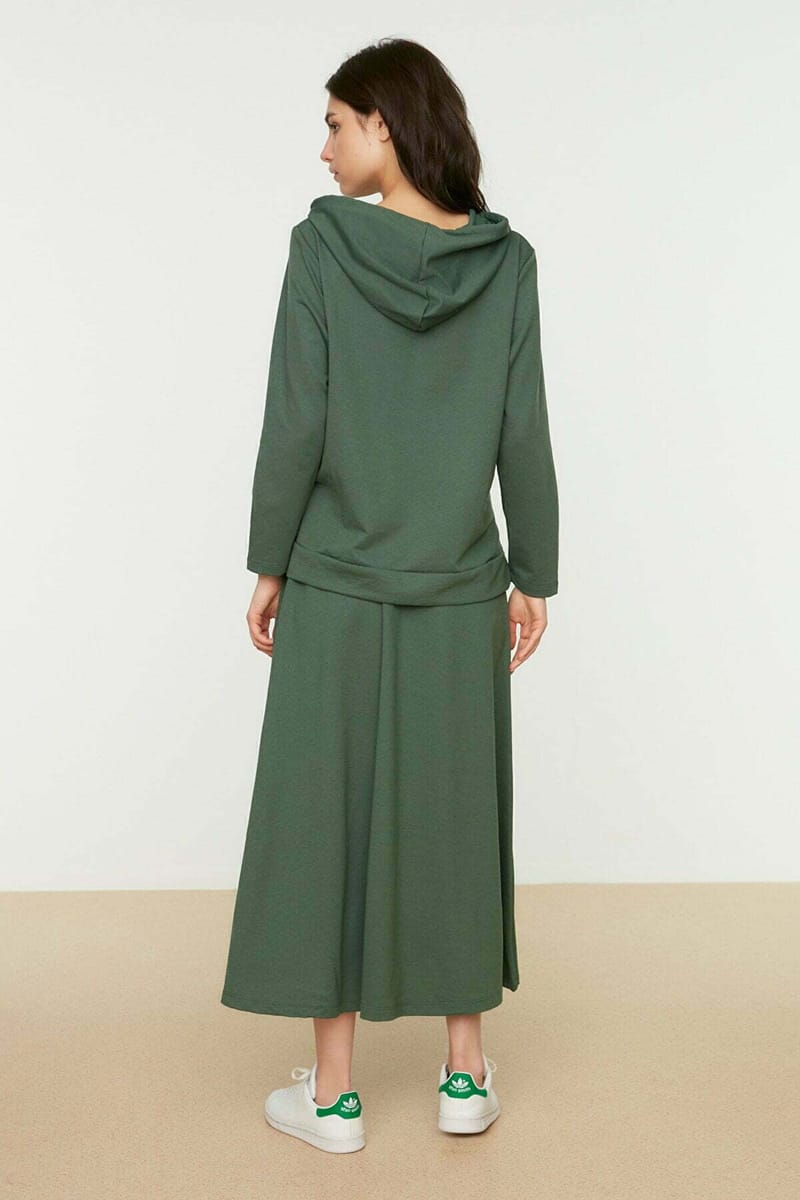 Women's Knitted Top & Skirt Set - Skirts Sets 49