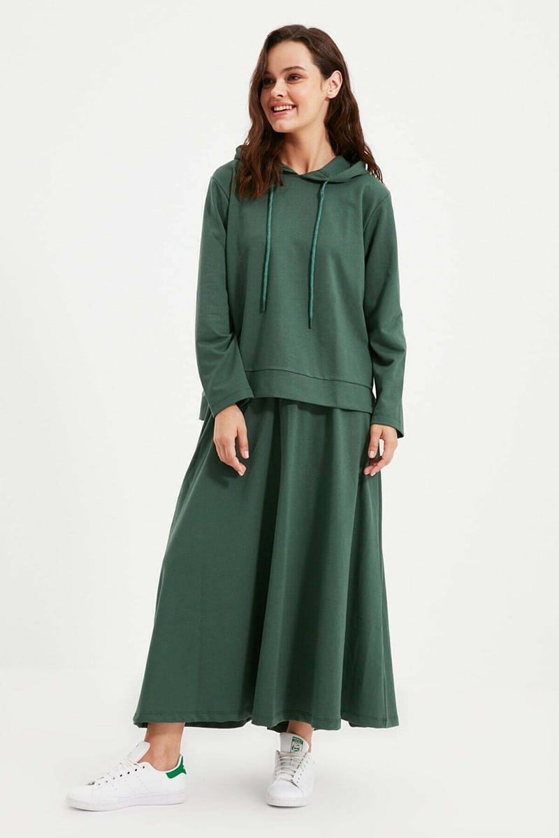 Women's Knitted Top & Skirt Set - Skirts Sets 50