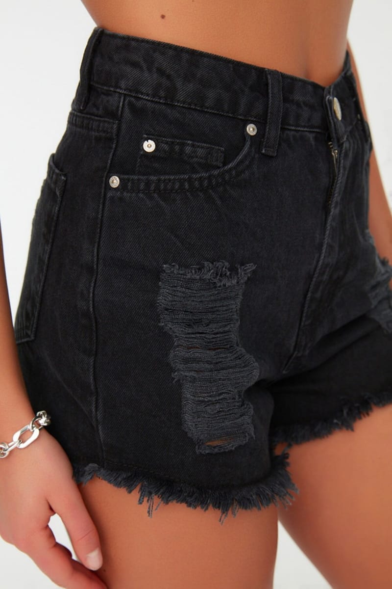 Ripped Denim Shorts Ripped Denim Shorts - Denim Shorts 46