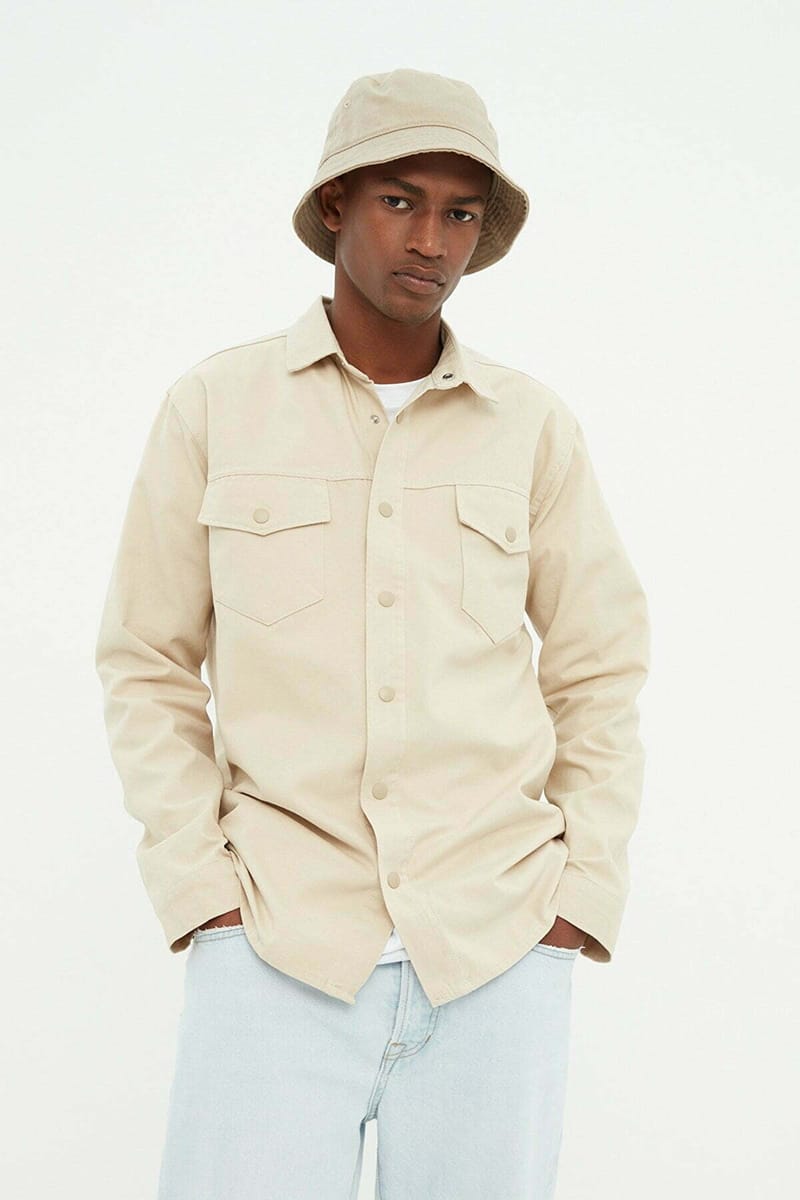 Double Pocket Regular Fit Shirt Trendyol - Men's Long Sleeves Shirts 30