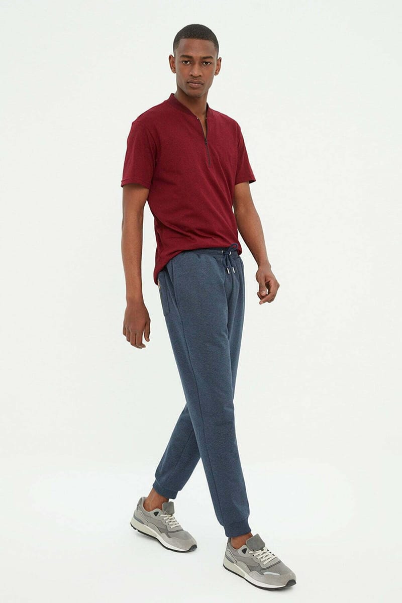 Indigo Solid Casual Men's Joggers - Sweatpants 21
