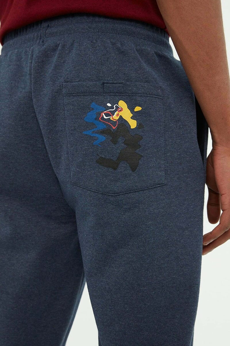 Indigo Solid Casual Men's Joggers - Sweatpants 23