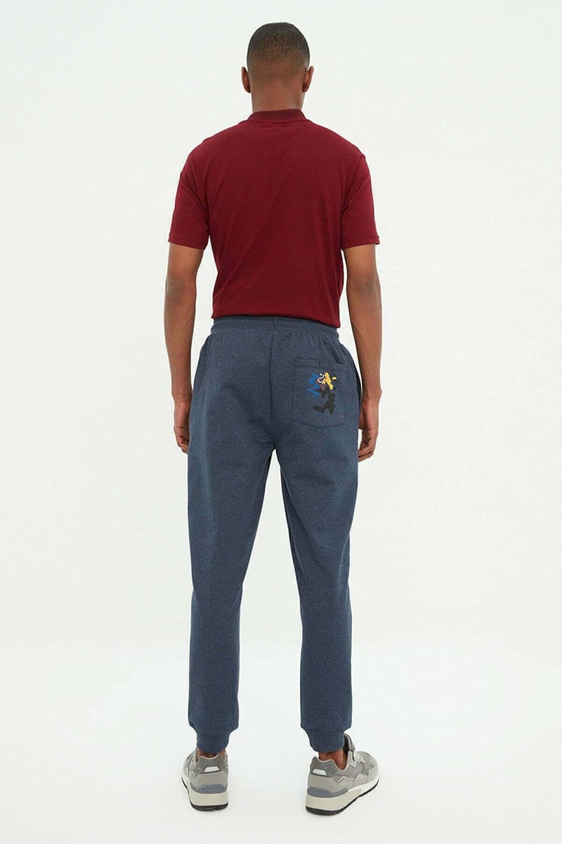 Indigo Solid Casual Men's Joggers - Sweatpants 24