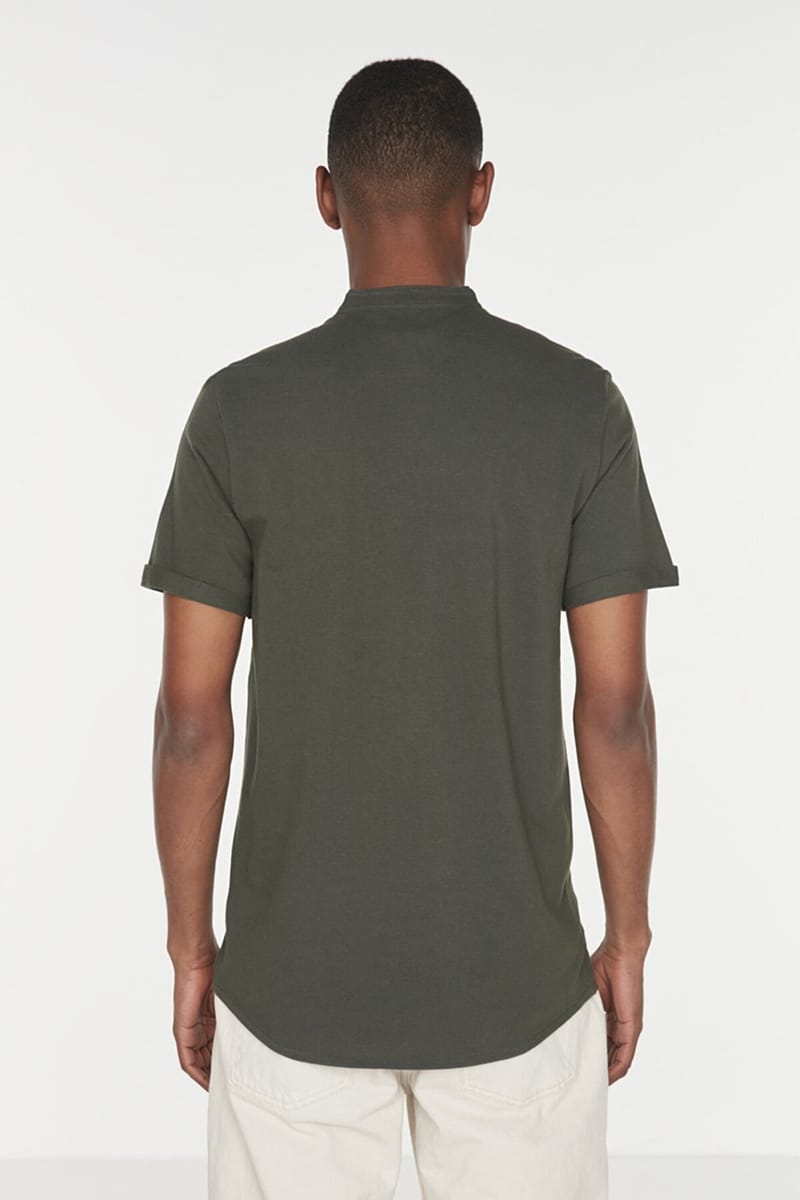 Grandad Collar Slim Fit Shirt Grandad Collar Slim Fit Shirt