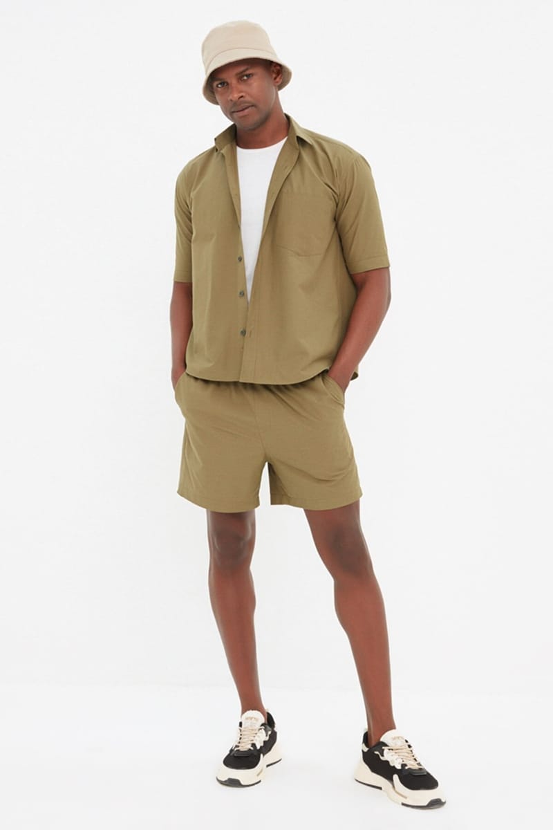 Essential Regular Fit With Pocket Short Sleeve Men's Shirt - Short Sleeves Shirts 24