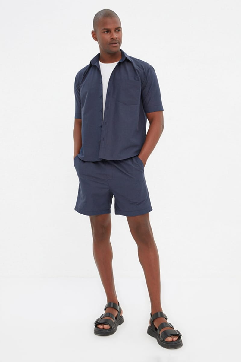 Essential Regular Fit With Pocket Short Sleeve Men's Shirt - Short Sleeves Shirts 44