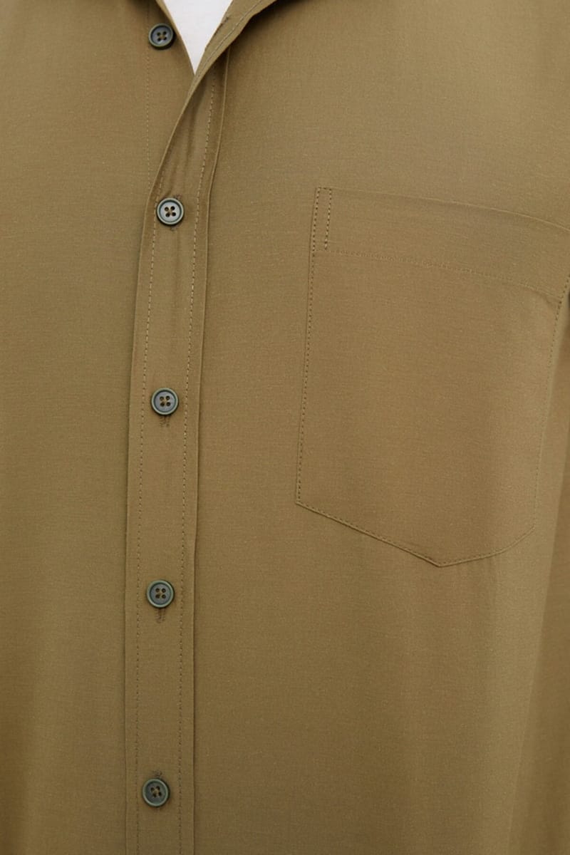 Essential Regular Fit With Pocket Short Sleeve Men's Shirt - Short Sleeves Shirts 27