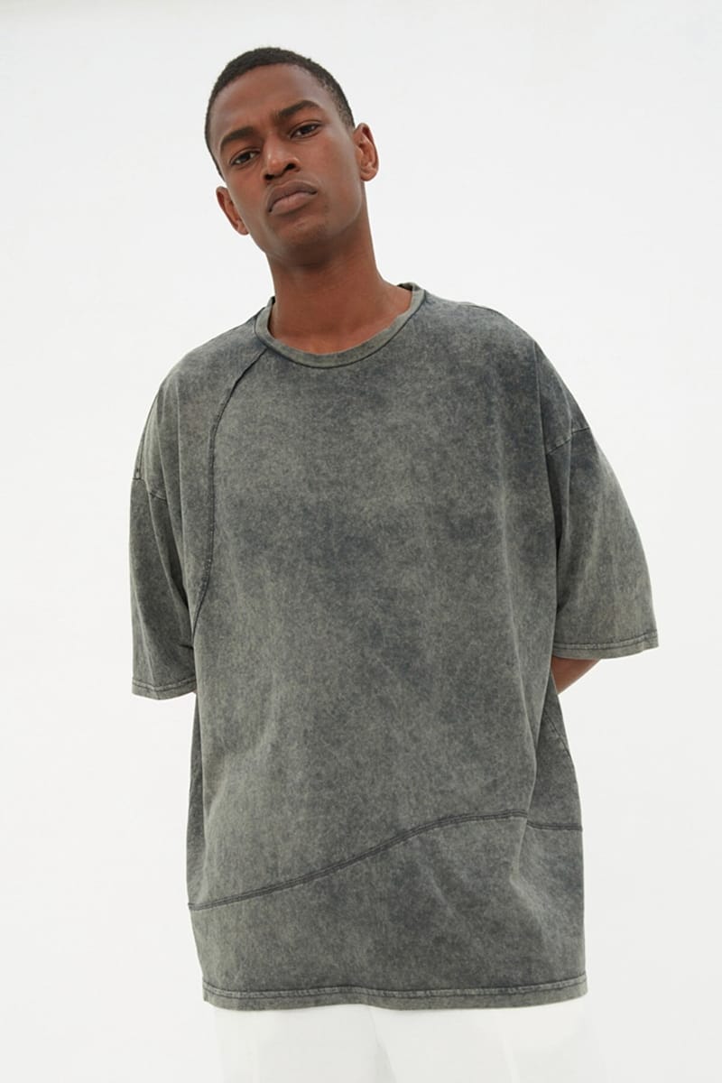 Essential Crew Neck T-Shirt Grey Essential Crew Neck Short Sleeve Men's T-Shirt - Short Sleeve T-Shirt 21