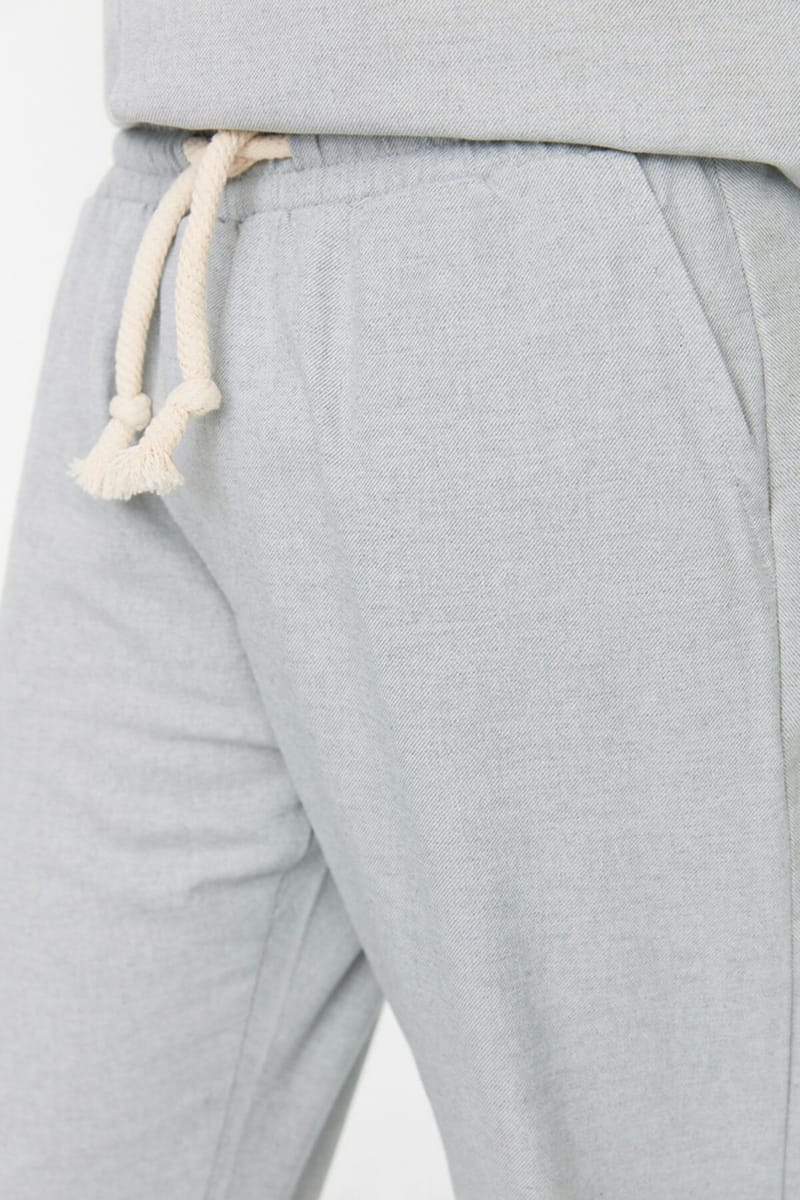 Straight Fit Drawstring Trousers - Trousers 21