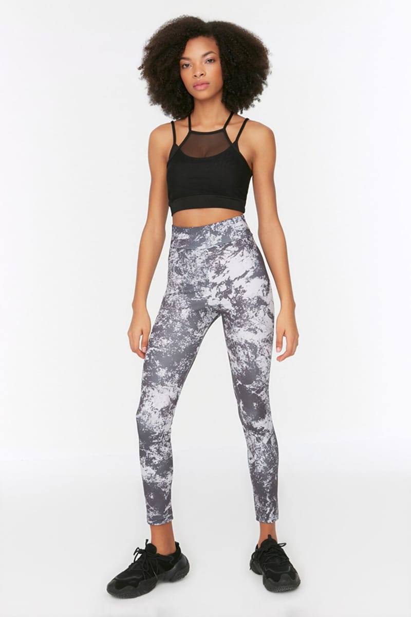 High Waist Printed Leggings High Waist Printed Leggings - Tights & Leggings 28