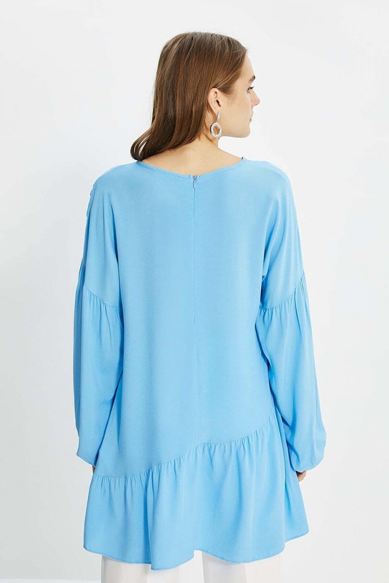 Pleated Knitted Tunic Top