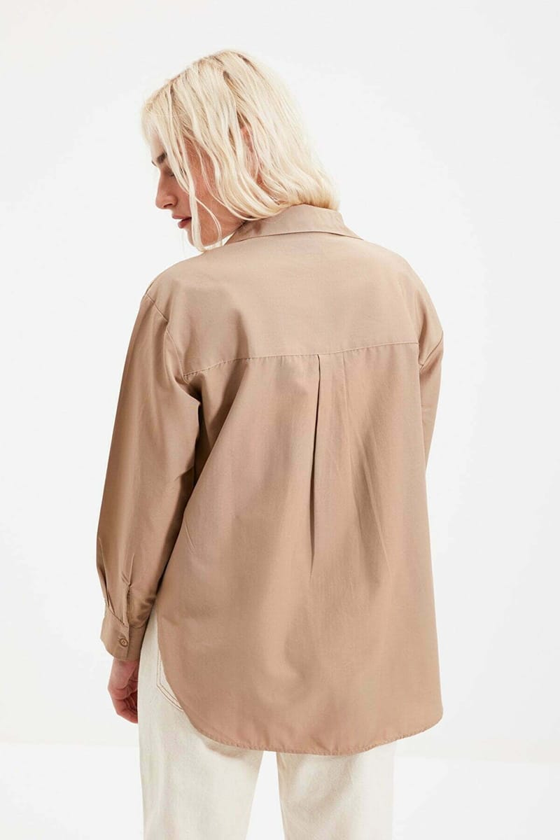 Button Down Three-Quarter Sleeves Women's Shirt - Shirts & Blouses 137
