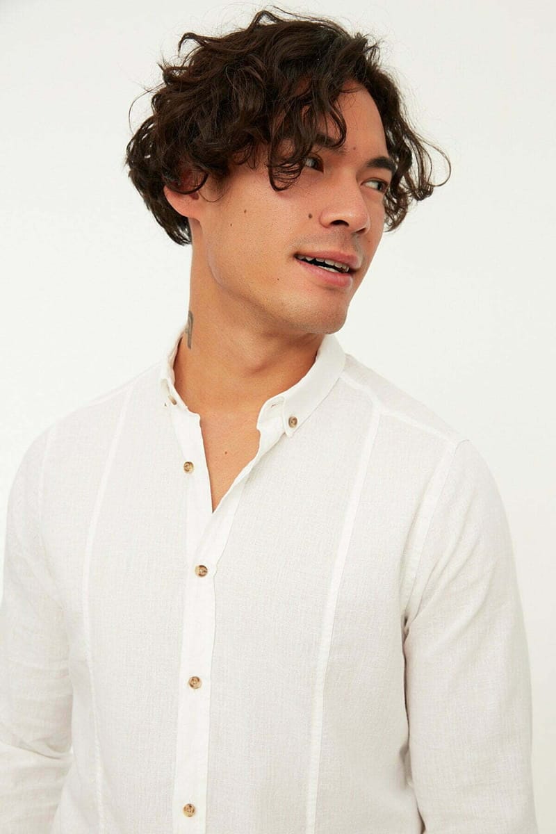 Textured Slim Fit Shirt - Long Sleeves Shirts