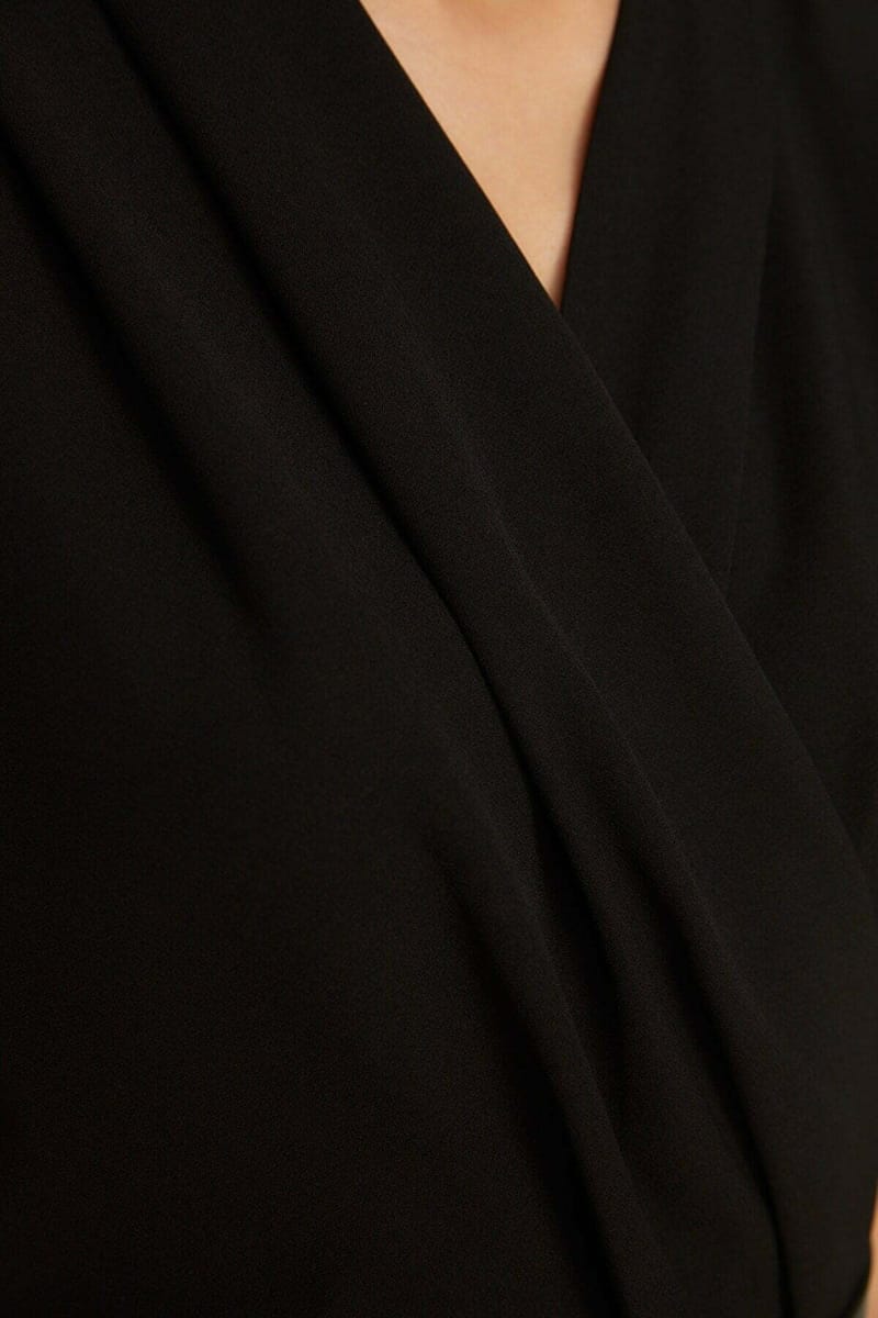 Belted Double Breasted Collar Jumpsuit - Jumpsuits 6