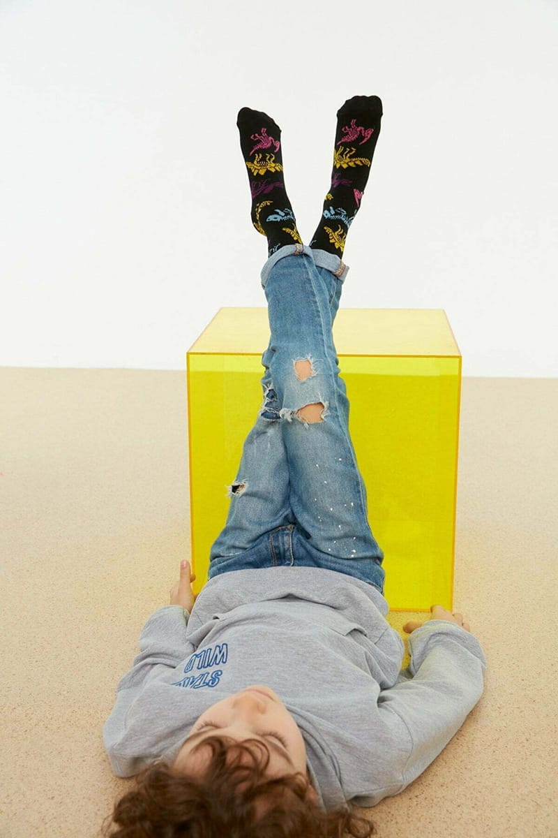 Kids 2 Pack Dino Print Crew Socks - Socks & Tights 2