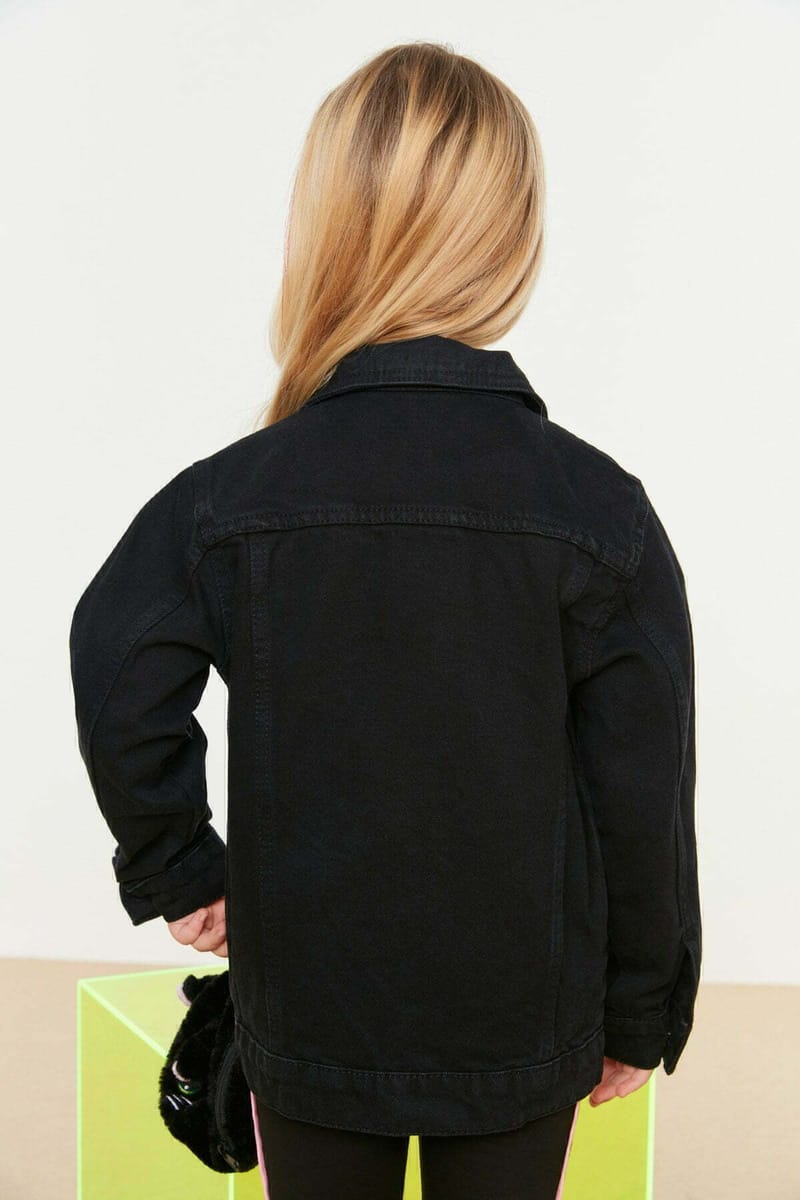 Kids Unisex Dark Wash Denim Jacket - Jackets 118