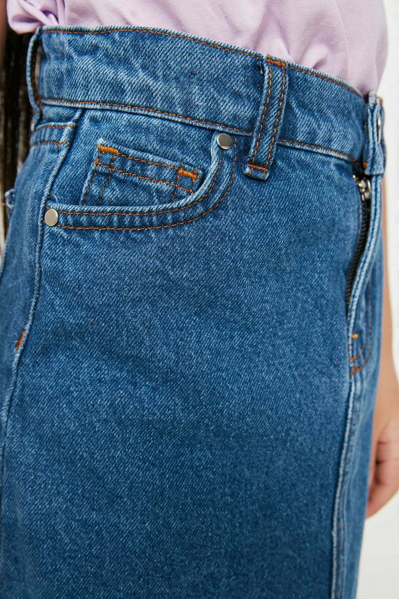 10_org_zoom Tasseled Denim Skirt - Skirts 82