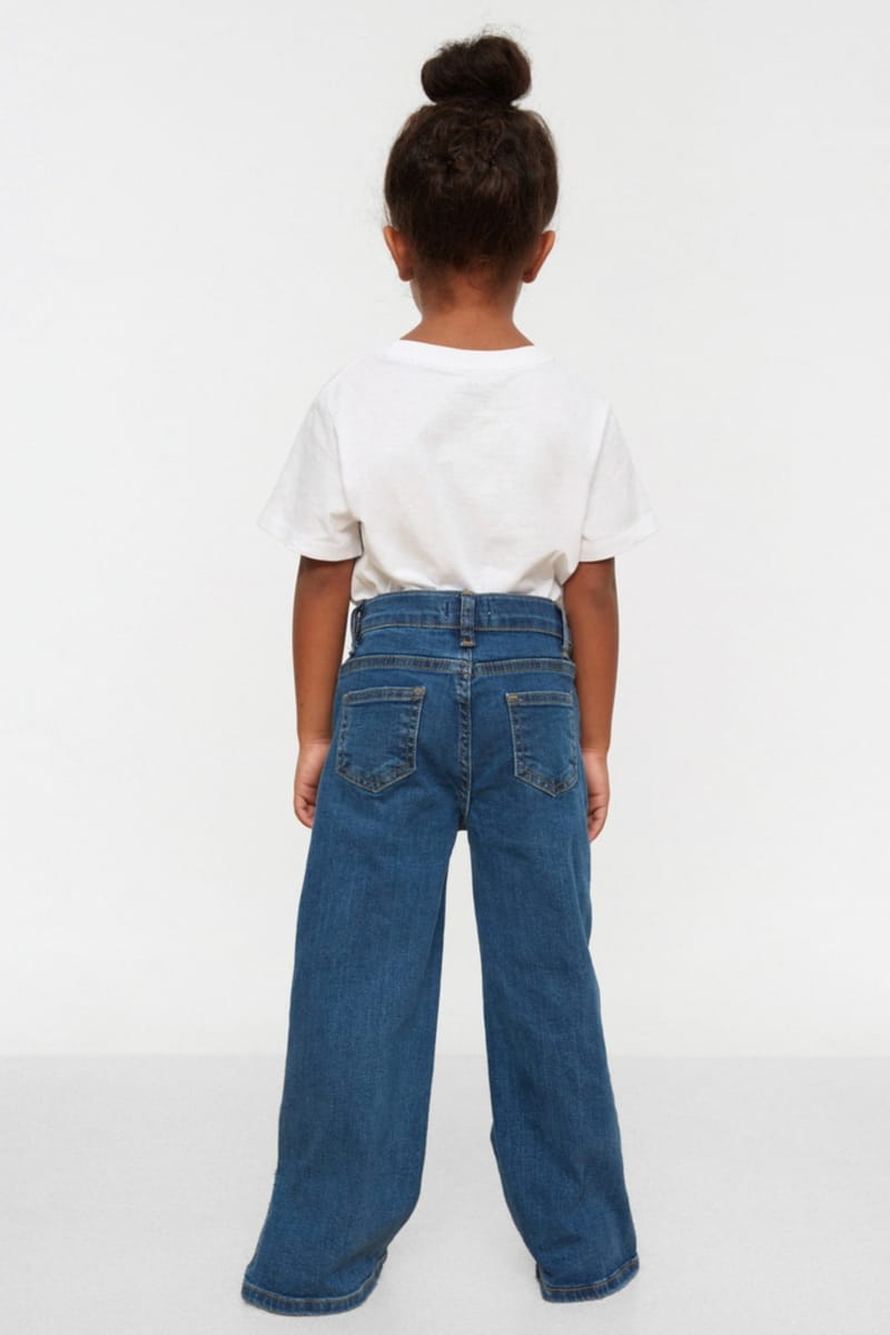 Mid Wash Straight Jeans - Jeans & Pants 79