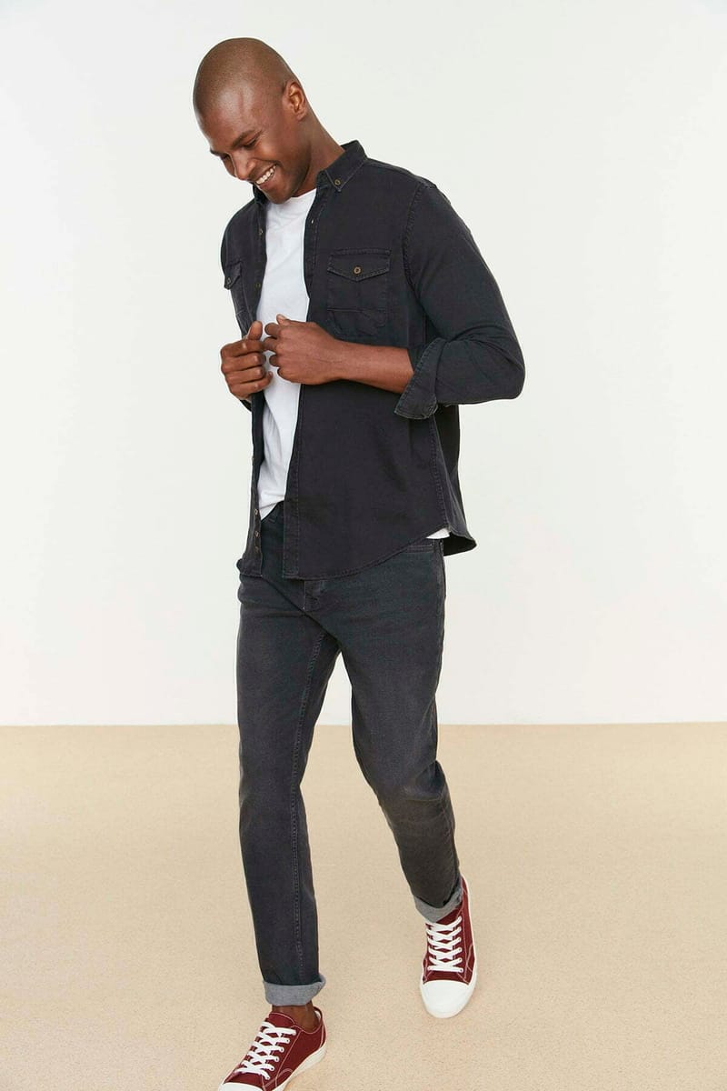 2_org_zoom Regular Fit Denim Shirt - Long Sleeves Shirts 43