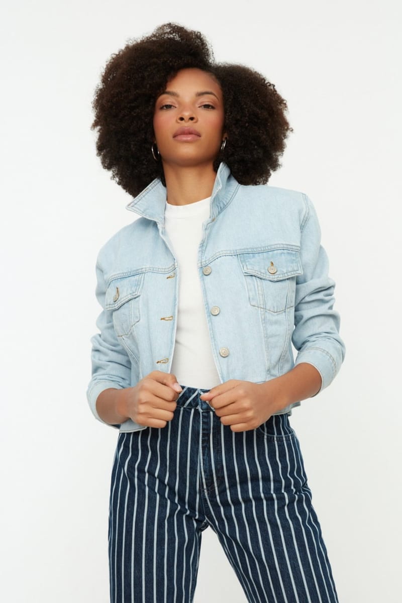 Button Down Denim Jacket - Denim Jackets 20