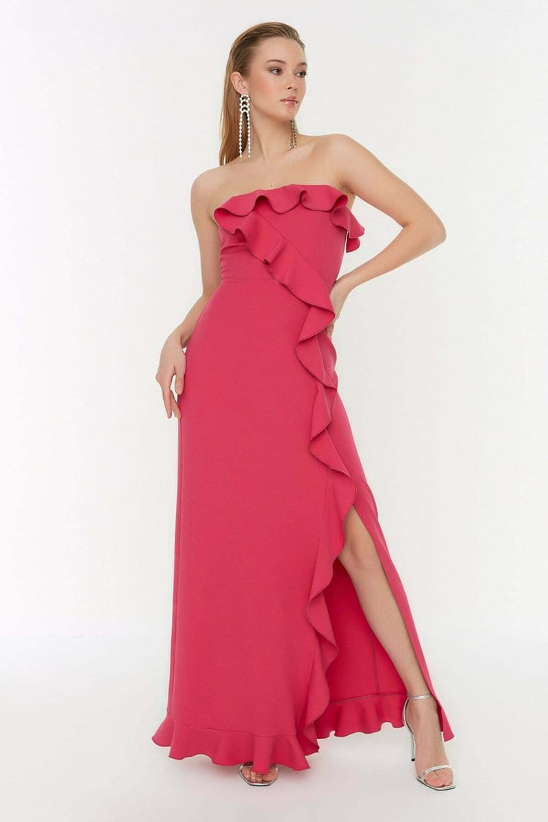 Petit Ruffled Maxi Evening & Graduation Dress - Maxi Dresses 20