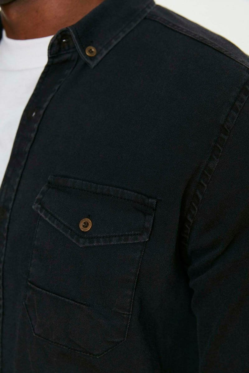 3_org_zoom Regular Fit Denim Shirt - Long Sleeves Shirts 44