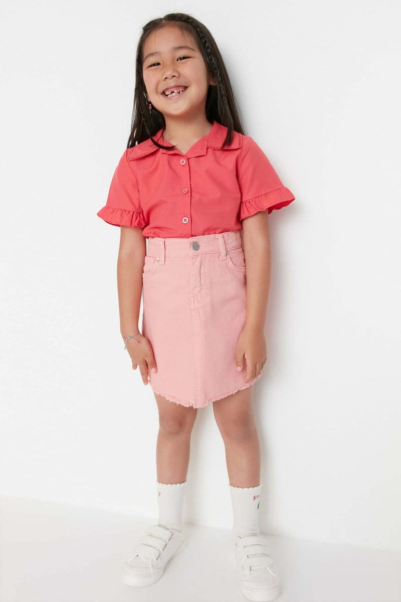 3_org_zoom Tasseled Denim Skirt - Skirts 108