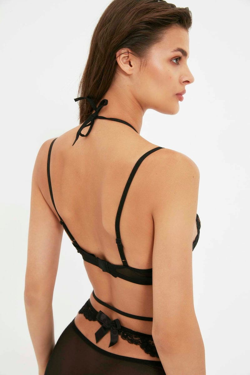 Lace Detail Bra & Brief Set - Bikinis 23