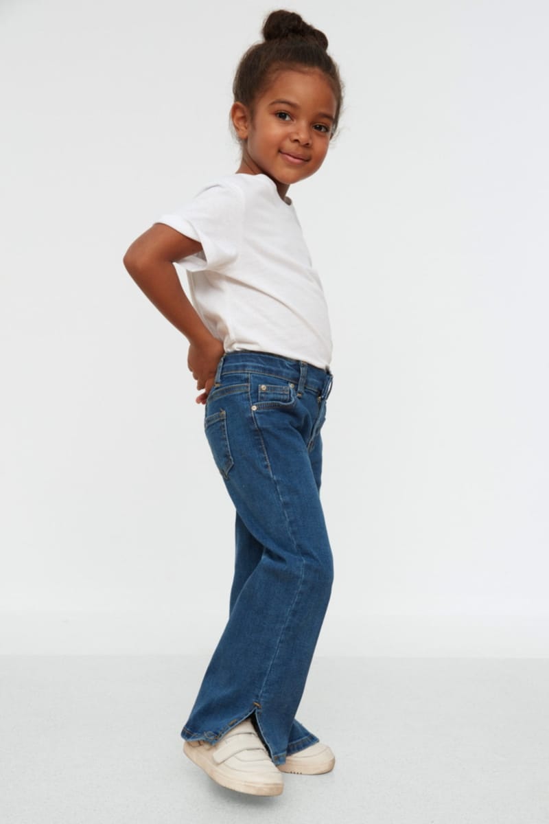 Mid Wash Straight Jeans - Jeans & Pants 76