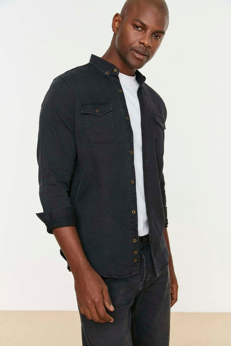 4_org_zoom Regular Fit Denim Shirt - Long Sleeves Shirts 45