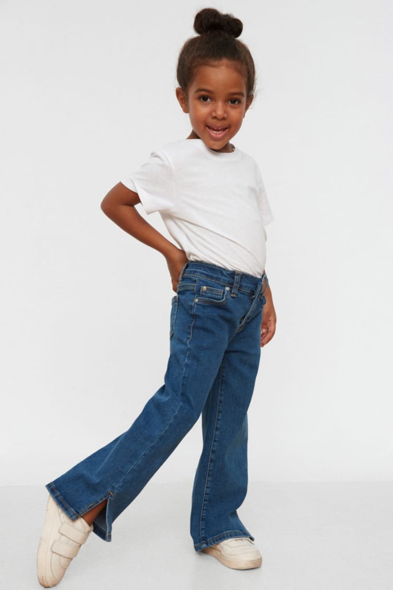 Mid Wash Straight Jeans - Jeans & Pants 77