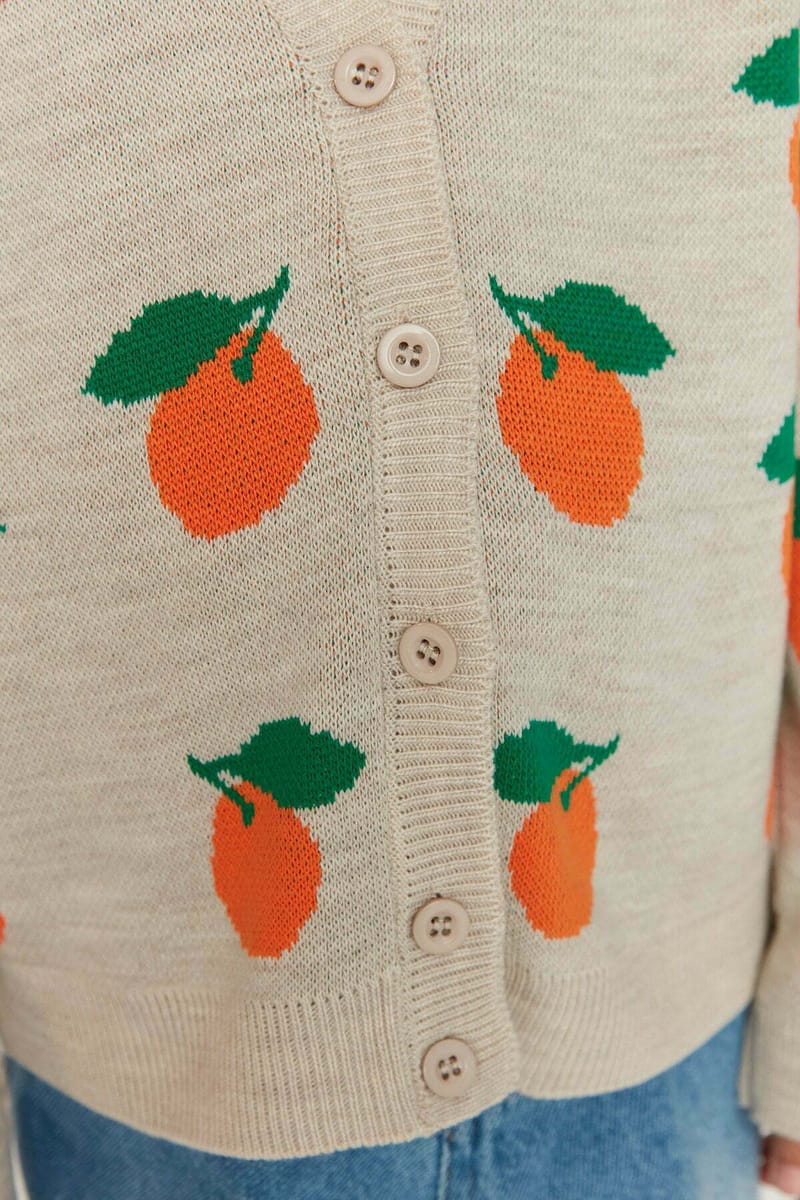 5_org_zoom Girls Jacquard Fruit Patterned Cardigan - Sweaters & Cardigans 23