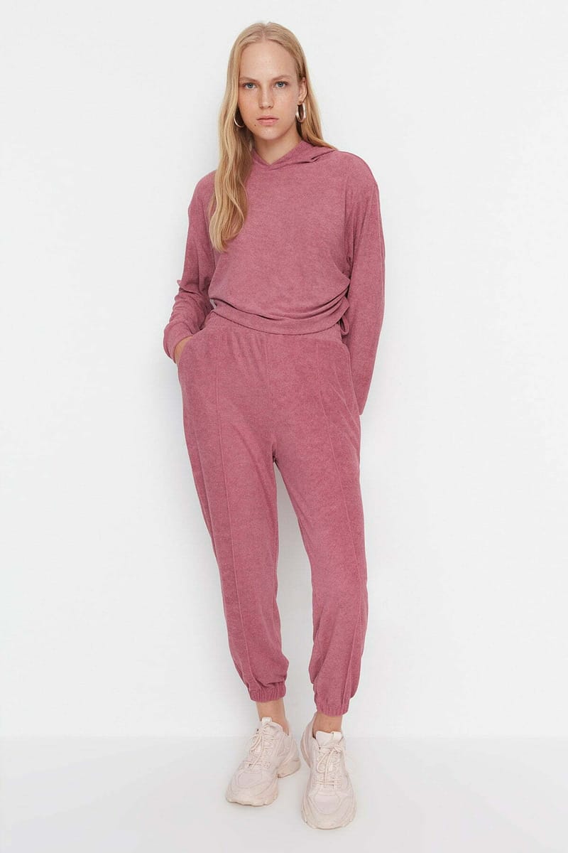 Detailed Towel Knitted Top And Bottom Set - Co-ord Sets 46