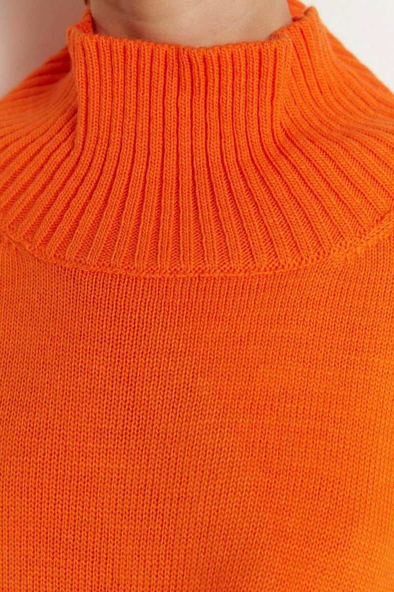 Stand Up Collar Knitwear Sweater - Sweaters 23