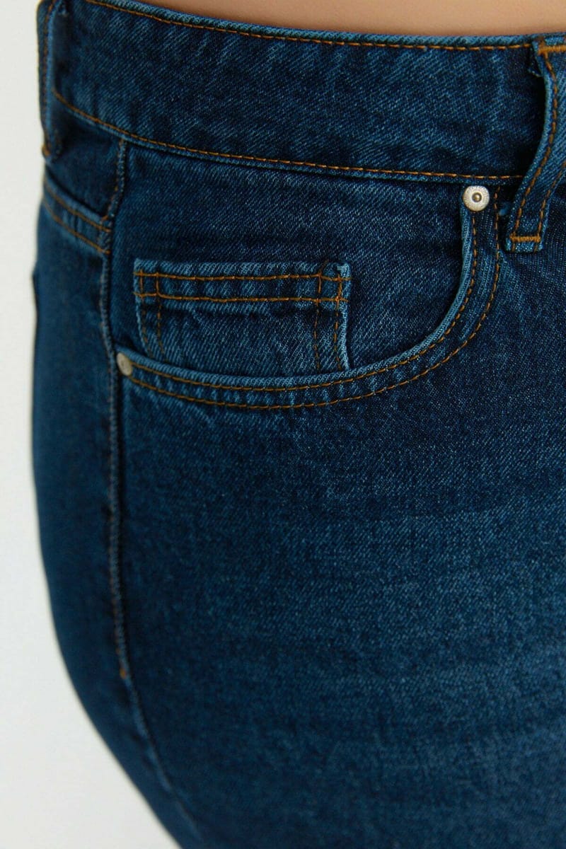 Plus Size High Waist Jeans Blue - Plus Size Pants & Leggings 34