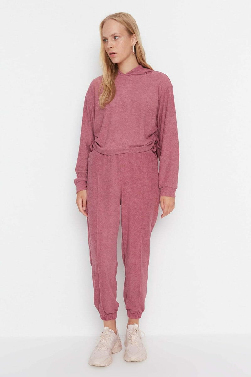 Detailed Towel Knitted Top And Bottom Set - Co-ord Sets 48