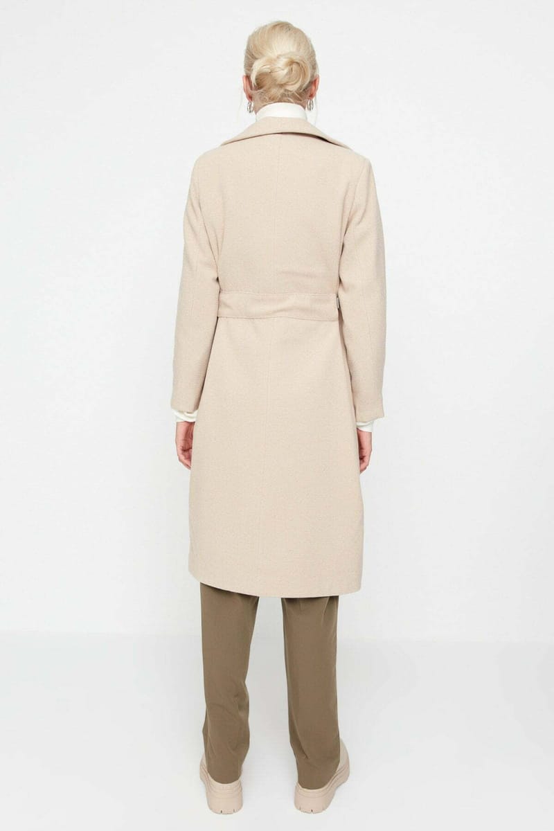 Pocket Detail Longline Coat - Blazers & Coats 24