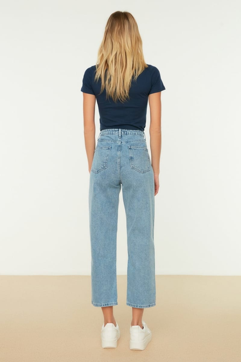 7_org_zoom Ripped High Waist Straight Jeans - Straight Jeans 23