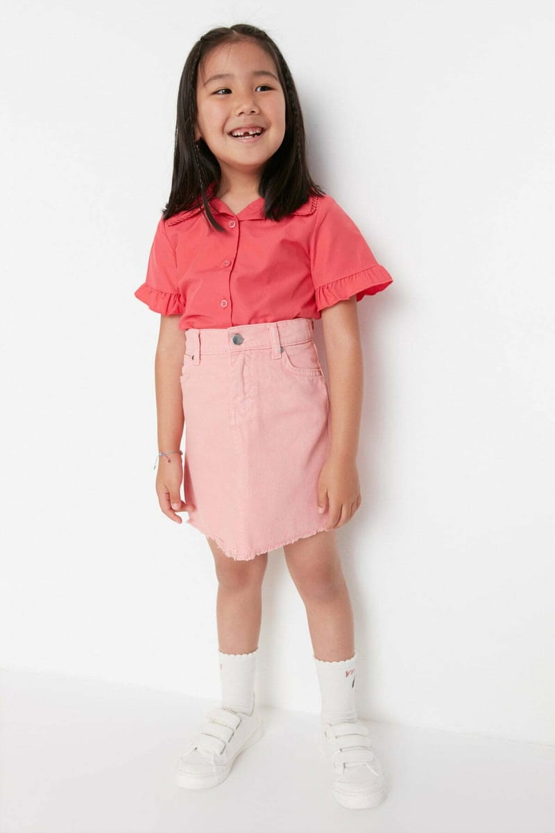 8_org_zoom Tasseled Denim Skirt - Skirts 109