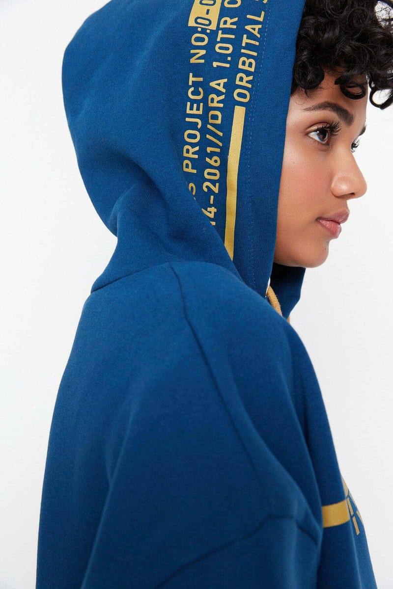 Graphic Knitted Oversized Fleece Women's Hoodie - Hoodies 27