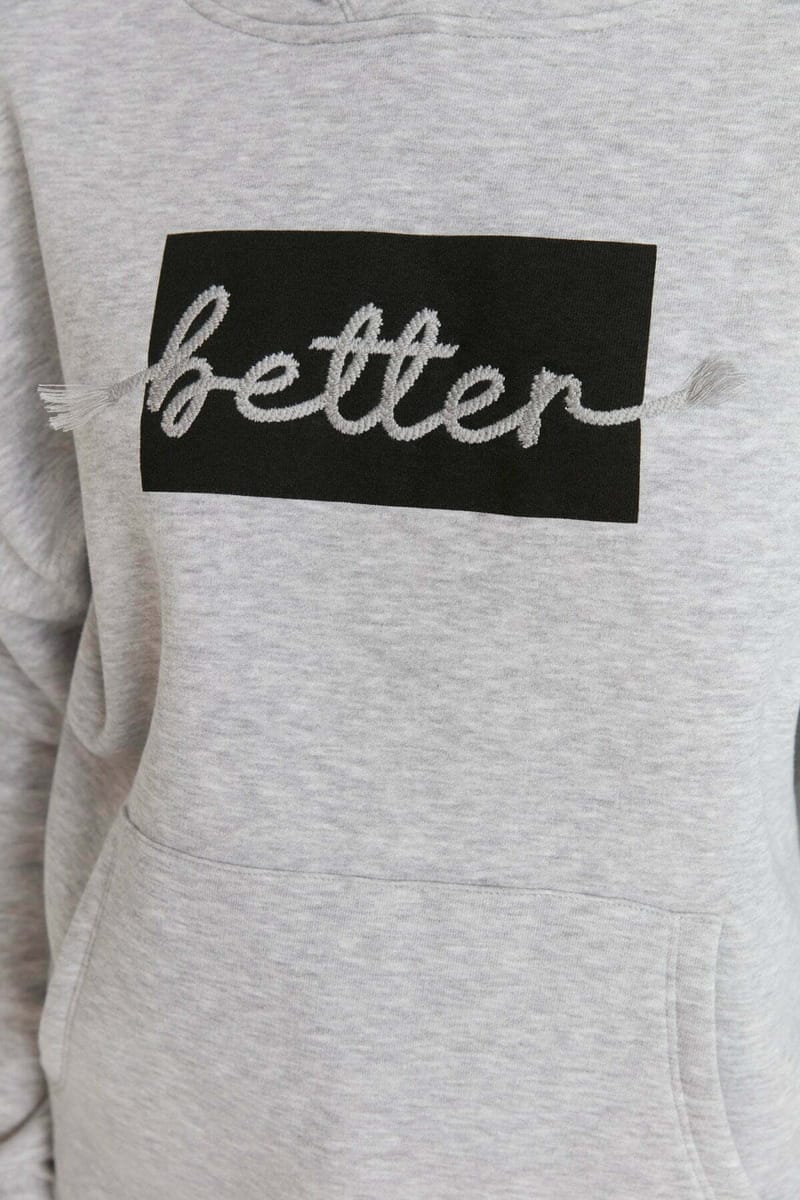 Front Embroidered Knitted Women's Hoodie - Hoodies 27