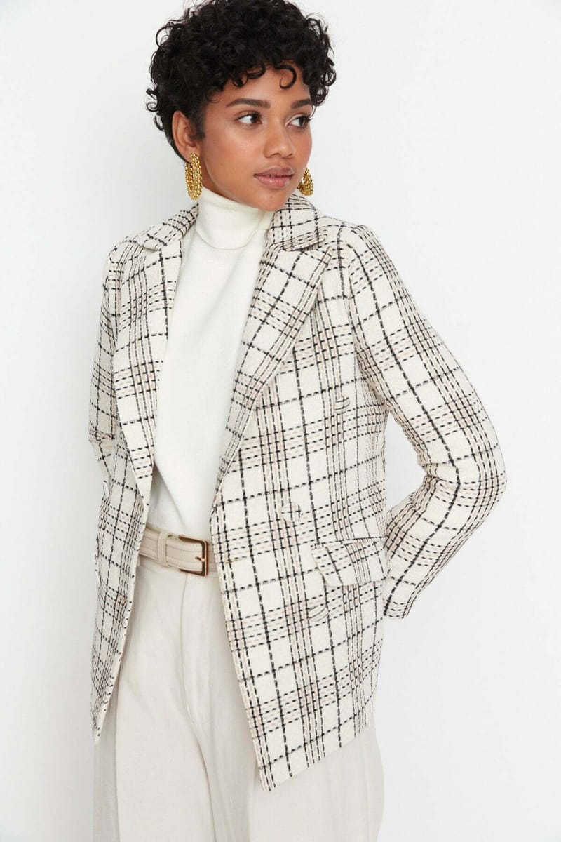 Plaid Blazer Jacket Plaid Blazer Jacket