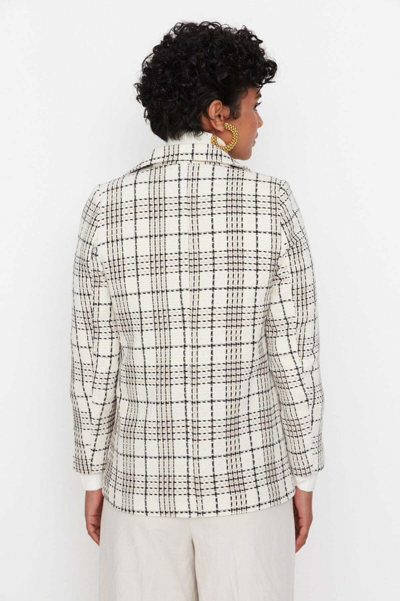 Plaid Blazer Jacket Plaid Blazer Jacket