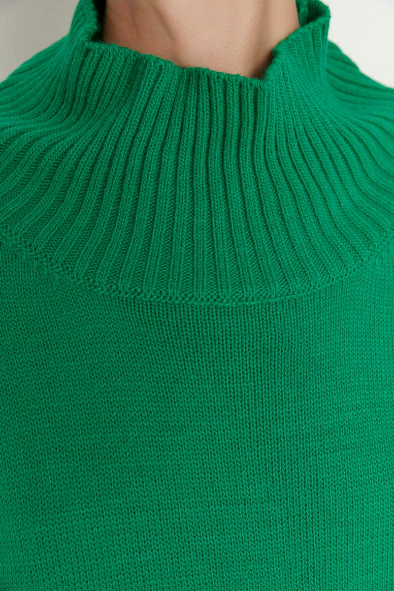 Stand Up Collar Knitwear Sweater Trendyol - Women's Sweaters 19